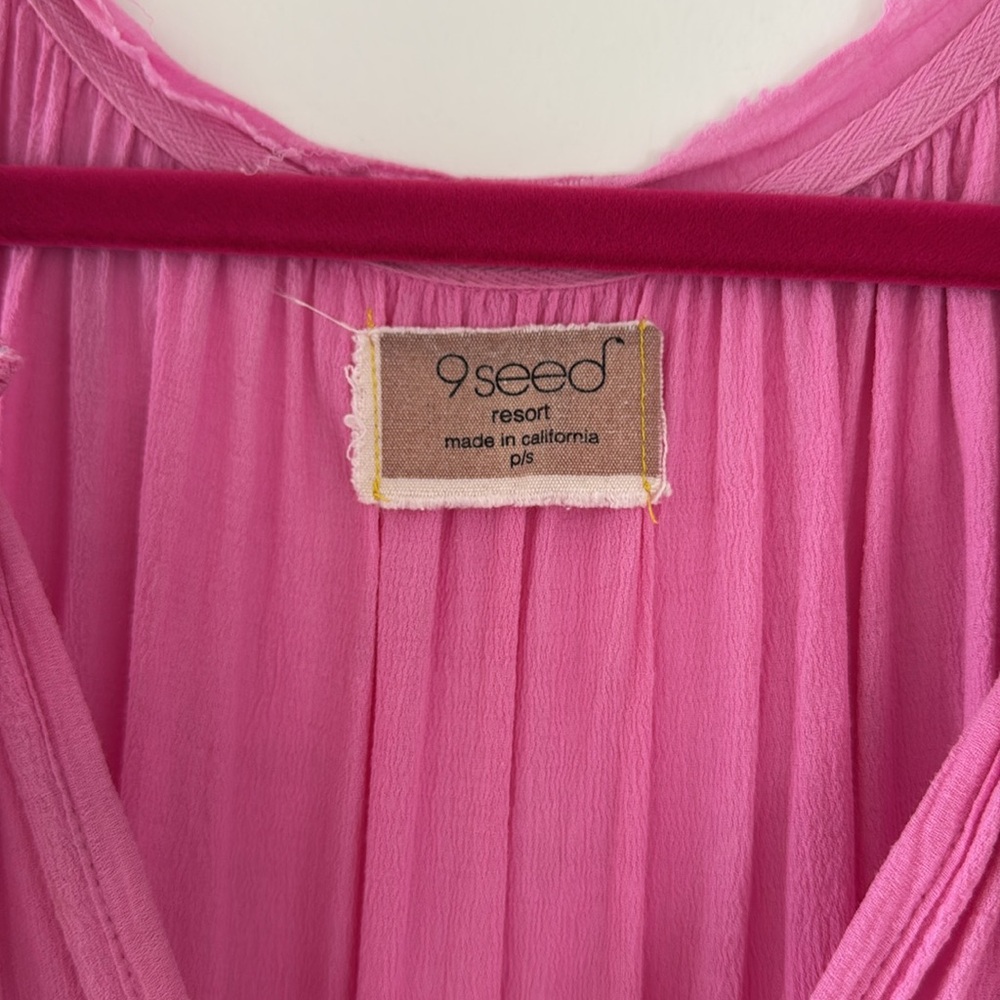 9Seed Pink Sleeveless Maxi Sundress - Picture 5 of 7
